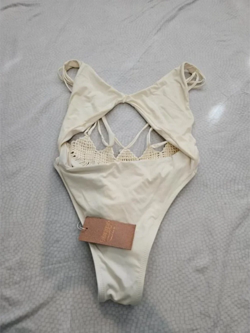 Tankini, Entreaguas, S, Ivory, NWT,